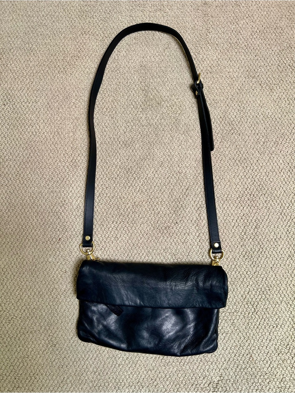 Sseko Leather Foldover Crossbody Purse